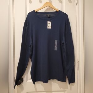 Alfani Men's Navy Blue Crewneck Sweater